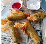 Crujientes de espinaca e queixo (4 Uds)