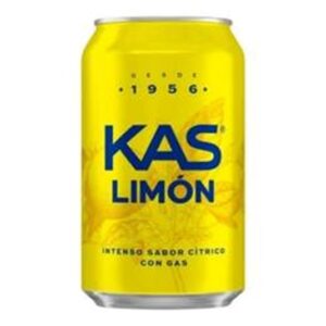 KAS Limón Refresco con gas sabor Limón Lata 330ml
